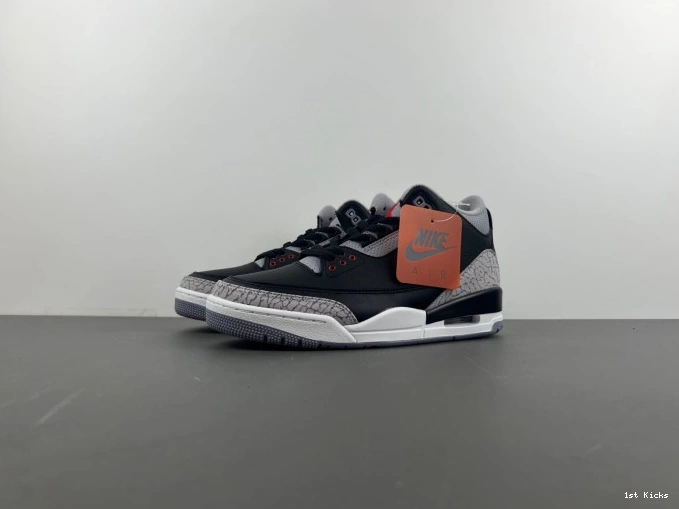 Air 3 Black Cement DN3707-010 Jordan 0706